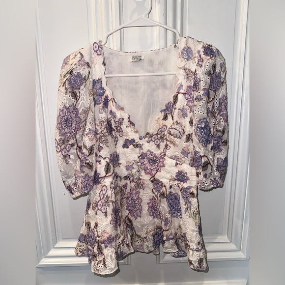 HEMANT AND NANDITA - Iris and White Top - Small - Picture 7 of 7